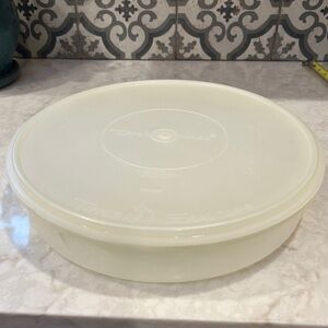 Vintage Rare Tupperware Cream Storage Container- Pie/Cookie Keeper- 1960s